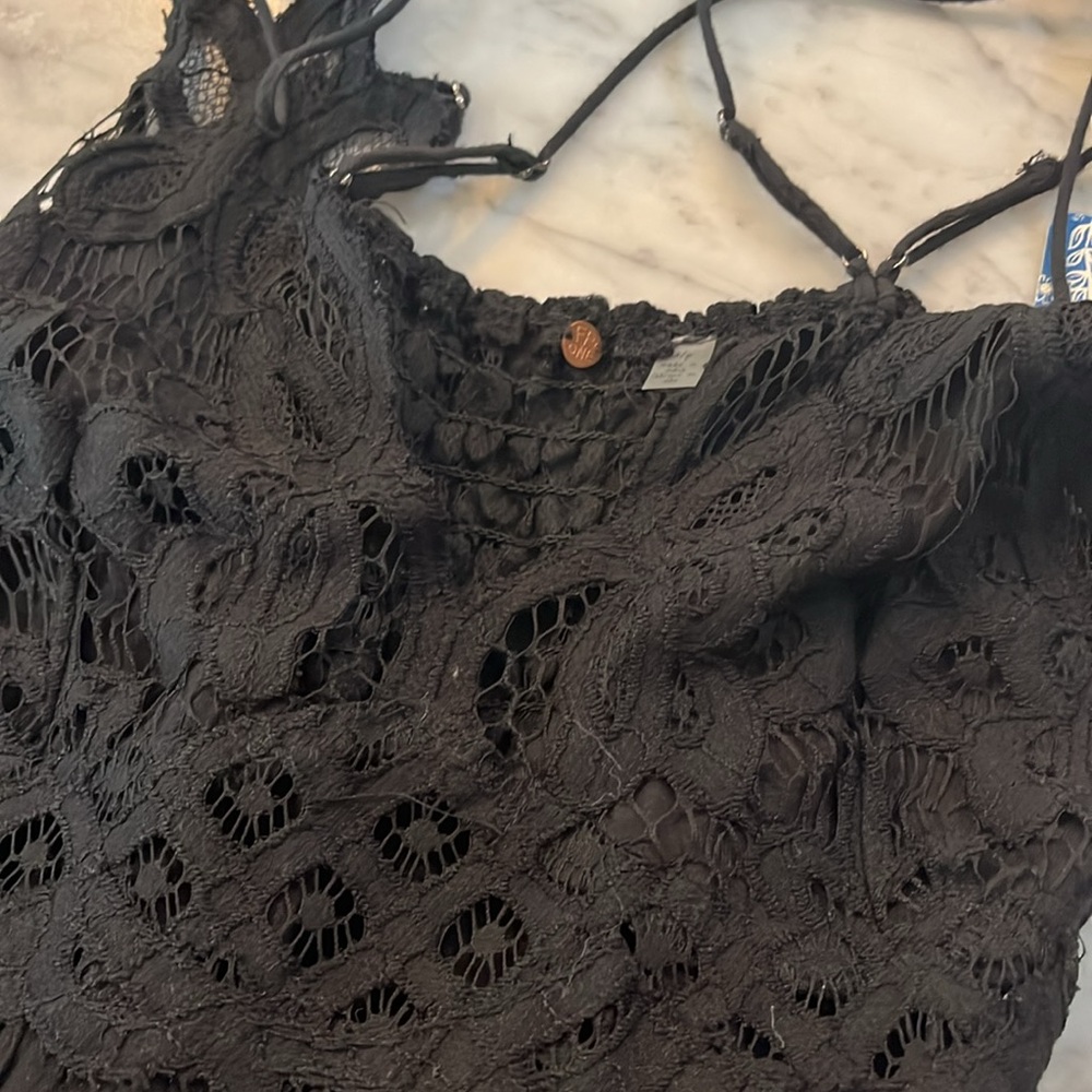 NWT free people Black Lace Maxi Dress